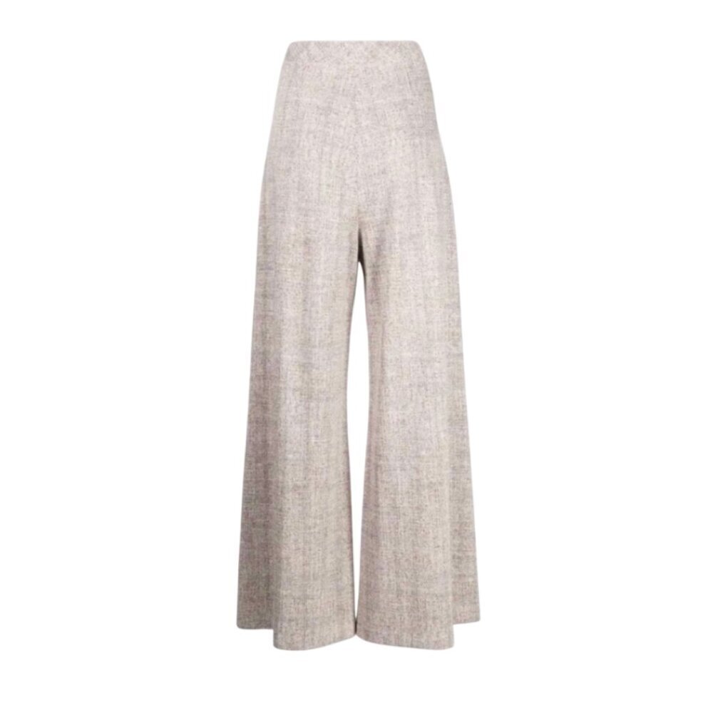 NWT Rosetta Getty Wide Leg Culotte Pants Womens XL Beige High Rise Pull On NEW